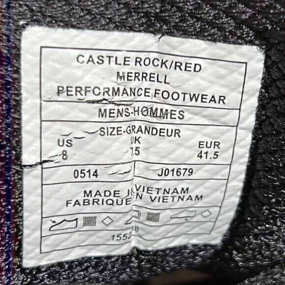 Merrell All Out Flash Gray Black Red Minimalist Trail Running Shoes Mens Size 8 - Picture 10 of 10